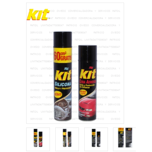 Kit Silicona + Cera Aerosol 420/360ml